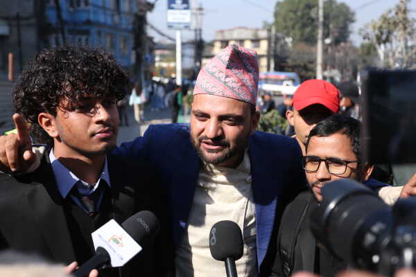 Gen Z Youth Group Protests Against Government at Maitighar Mandala-kathmandu