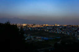 Golden Evening View of Kathmandu Valley
