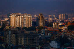 Golden Evening View of Kathmandu Valley