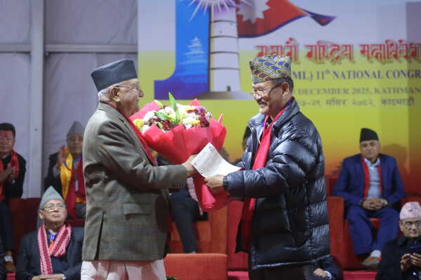 KP Sharma Oli Re-elected as CPN-UML Chair for Third Consecutive Term