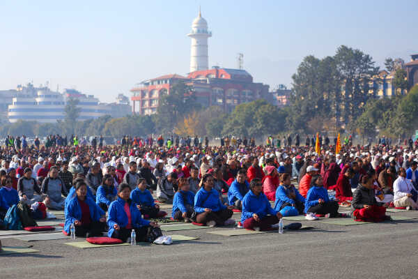 Nepal Observes World Meditation Day with Mass Program at Tundikhel
