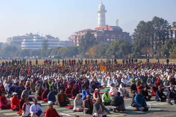 Nepal Observes World Meditation Day with Mass Program at Tundikhel