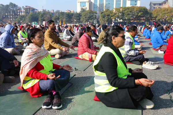 Nepal Observes World Meditation Day with Mass Program at Tundikhel