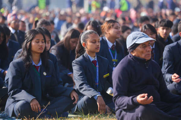 Nepal Observes World Meditation Day with Mass Program at Tundikhel