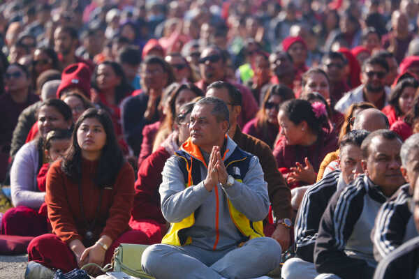 Nepal Observes World Meditation Day with Mass Program at Tundikhel