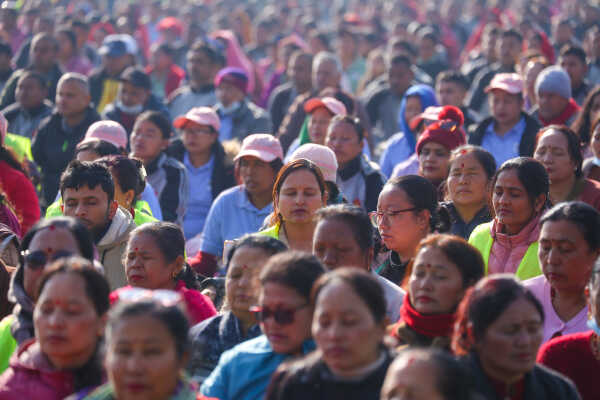 Nepal Observes World Meditation Day with Mass Program at Tundikhel