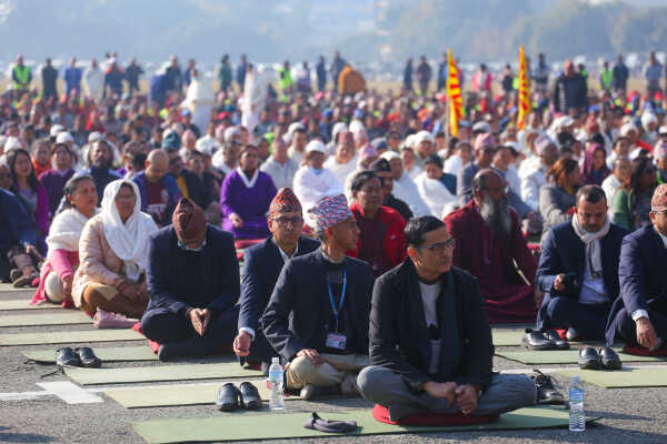 Nepal Observes World Meditation Day with Mass Program at Tundikhel
