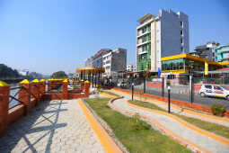 New Park Under Construction Along Bagmati River in Kathmandu