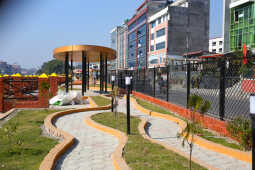 New Park Under Construction Along Bagmati River in Kathmandu
