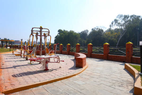 New Park Under Construction Along Bagmati River in Kathmandu