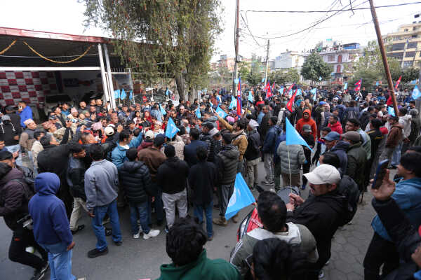 RSP Chair Ravi Lamichhane Welcomed at Party Office After Release on Bail