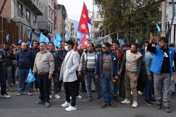 RSP Chair Ravi Lamichhane Welcomed at Party Office After Release on Bail