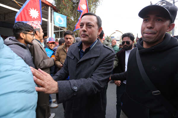 RSP Chair Ravi Lamichhane Welcomed at Party Office After Release on Bail