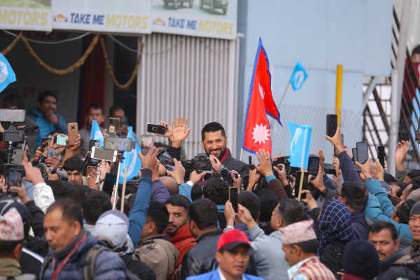 RSP Chair Ravi Lamichhane Welcomed at Party Office After Release on Bail