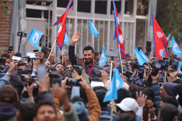 RSP Chair Ravi Lamichhane Welcomed at Party Office After Release on Bail