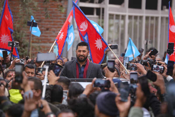 RSP Chair Ravi Lamichhane Welcomed at Party Office After Release on Bail