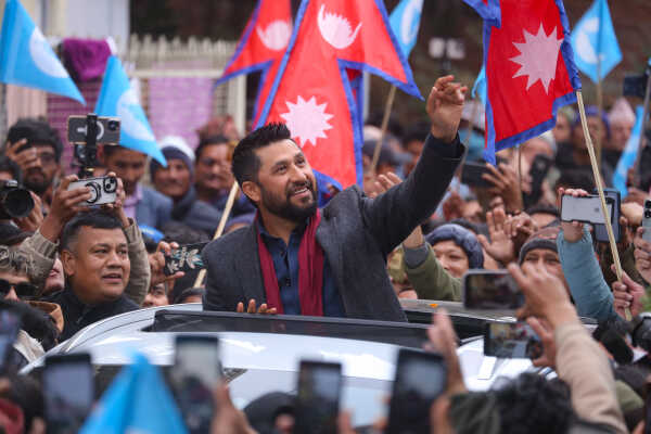 RSP Chair Ravi Lamichhane Welcomed at Party Office After Release on Bail