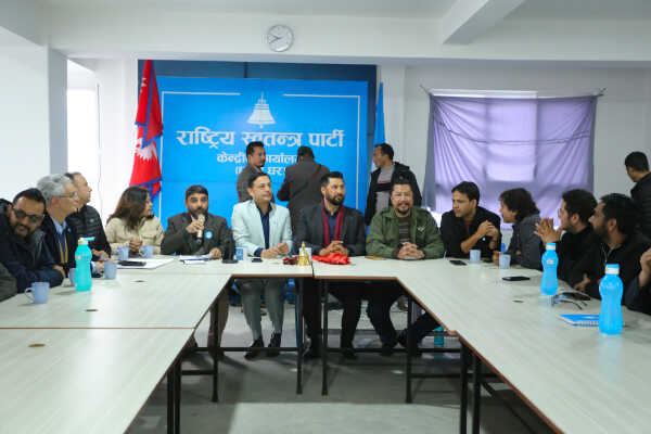 RSP Chair Ravi Lamichhane Welcomed at Party Office After Release on Bail