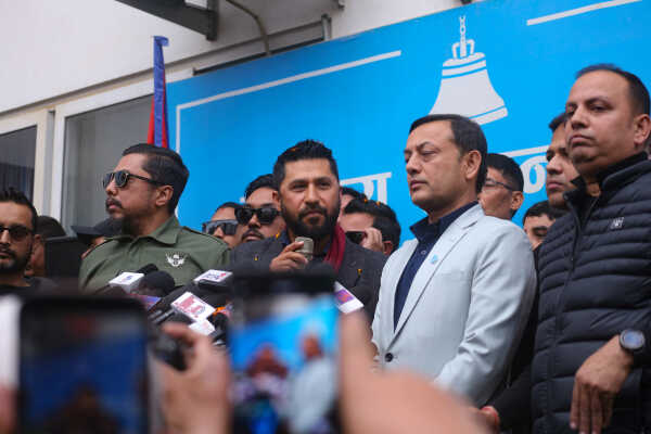 RSP Chair Ravi Lamichhane Welcomed at Party Office After Release on Bail