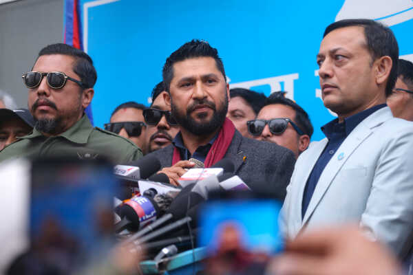 RSP Chair Ravi Lamichhane Welcomed at Party Office After Release on Bail