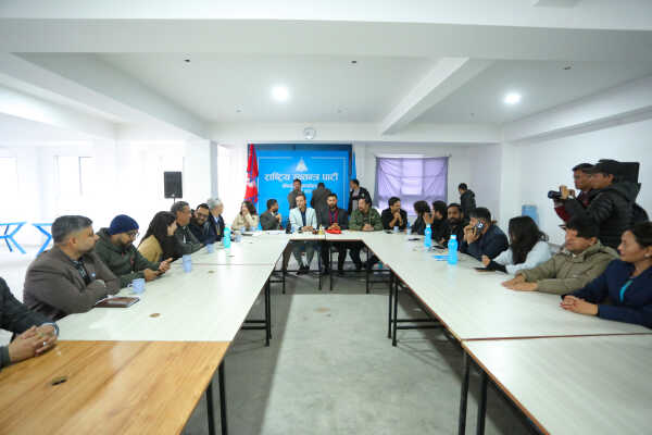 RSP Chair Ravi Lamichhane Welcomed at Party Office After Release on Bail