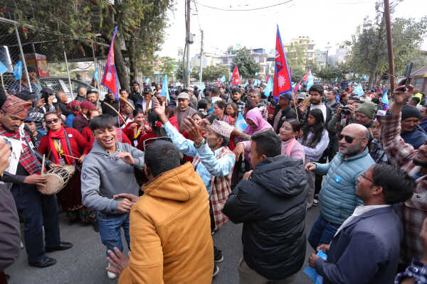 RSP Chair Ravi Lamichhane Welcomed at Party Office After Release on Bail