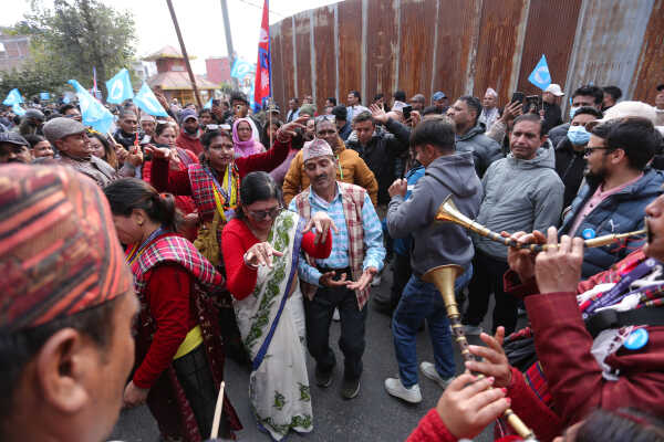 RSP Chair Ravi Lamichhane Welcomed at Party Office After Release on Bail