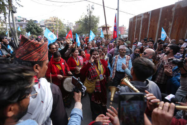 RSP Chair Ravi Lamichhane Welcomed at Party Office After Release on Bail