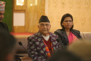 UML Chair KP Sharma Oli Holds Interaction Program with Editors in Koteshwor