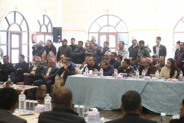 UML Chair KP Sharma Oli Holds Interaction Program with Editors in Koteshwor