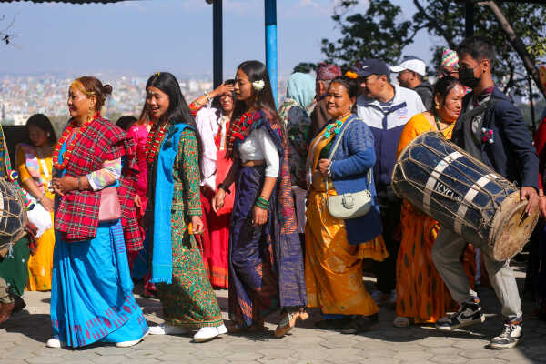 Udhauli Festival Celebrated with Traditional Shakela Dance in Lalitpur