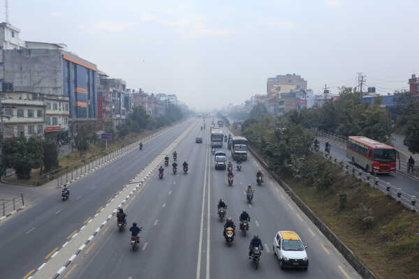 Cold and Overcast Weather Affects Daily Life in Kathmandu Valley