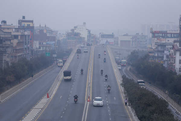 Cold and Overcast Weather Affects Daily Life in Kathmandu Valley