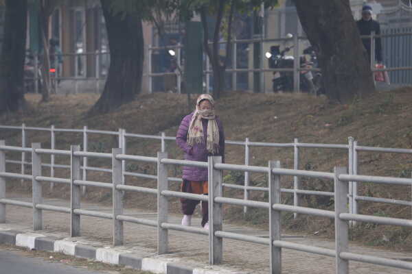 Cold and Overcast Weather Affects Daily Life in Kathmandu Valley