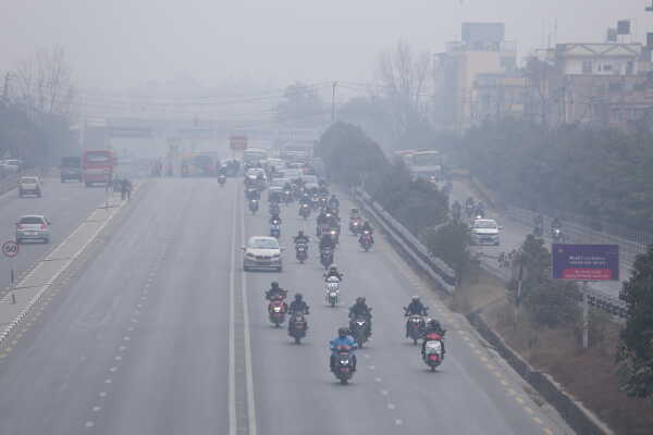 Cold and Overcast Weather Affects Daily Life in Kathmandu Valley