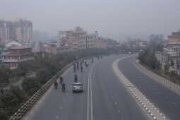 Cold and Overcast Weather Affects Daily Life in Kathmandu Valley