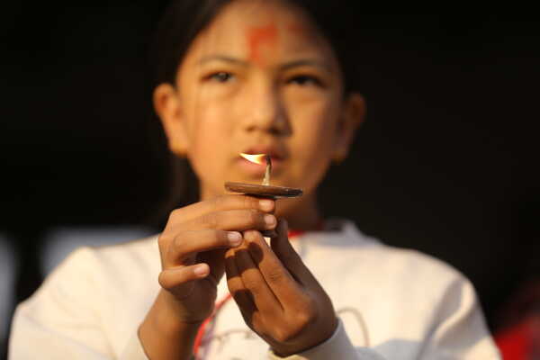 Devotees Mark Shree Panchami with Saraswati Worship and Akshararambha at Swayambhu