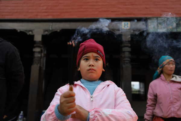 Devotees Mark Shree Panchami with Saraswati Worship and Akshararambha at Swayambhu