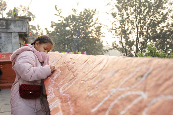 Devotees Mark Shree Panchami with Saraswati Worship and Akshararambha at Swayambhu