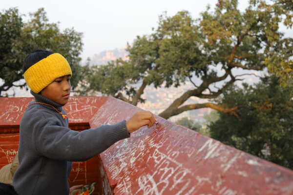 Devotees Mark Shree Panchami with Saraswati Worship and Akshararambha at Swayambhu