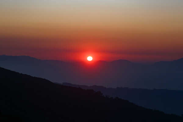 Happy New Year 2026 First Sunrise Over Hile, Dhankuta