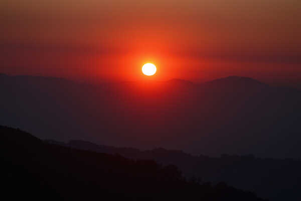 Happy New Year 2026 First Sunrise Over Hile, Dhankuta