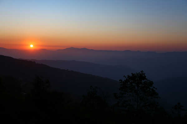 Happy New Year 2026 First Sunrise Over Hile, Dhankuta