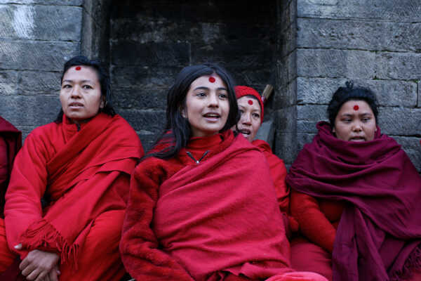 Madhav Narayan Vrat Devotees Take Holy Bath in Bagmati River at Pashupatinath