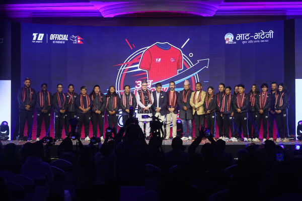 Nepal National Cricket Team Unveils New Jersey and ICC T20 World Cup Trophy