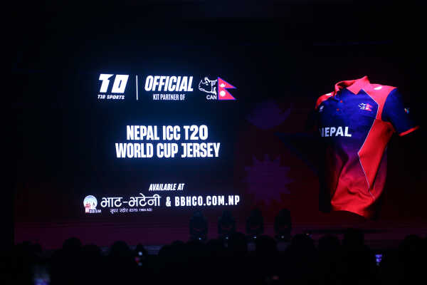 Nepal National Cricket Team Unveils New Jersey and ICC T20 World Cup Trophy