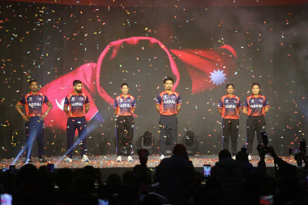 Nepal National Cricket Team Unveils New Jersey and ICC T20 World Cup Trophy