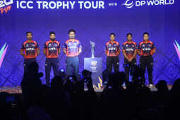 Nepal National Cricket Team Unveils New Jersey and ICC T20 World Cup Trophy