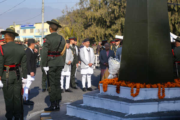 Nepal’s Top Leaders Pay Floral Tribute on Prithvi Jayanti and National Unity Day