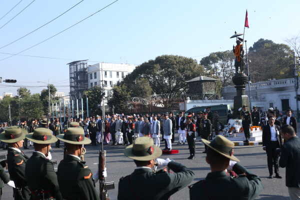 Nepal’s Top Leaders Pay Floral Tribute on Prithvi Jayanti and National Unity Day
